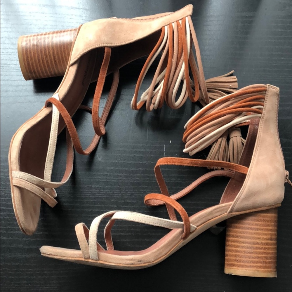 Tan Strap Heels
